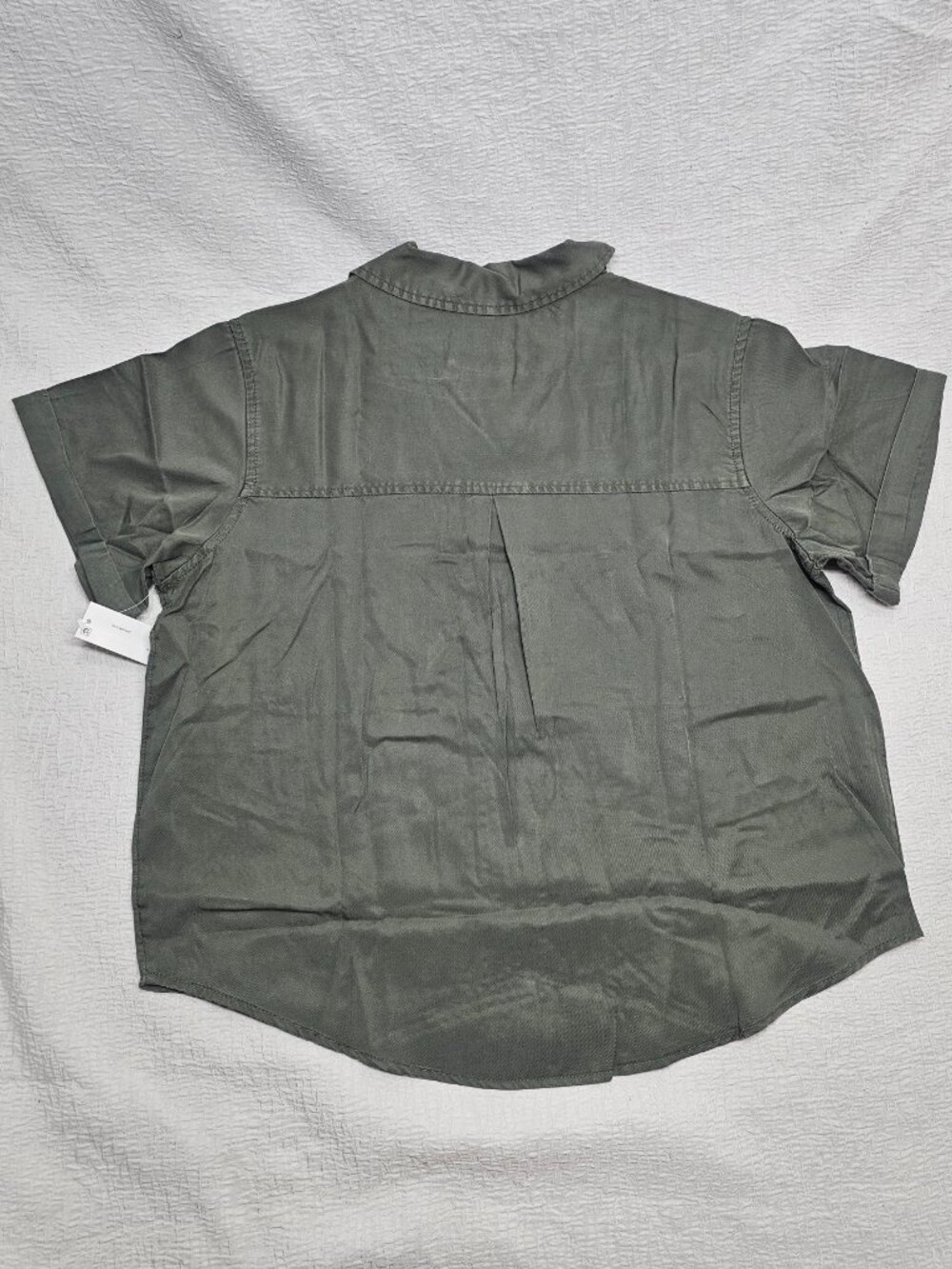 Member's Mark Women's Short Sleeve Tencel Camp Shirt Size L - Picture 7 of 9